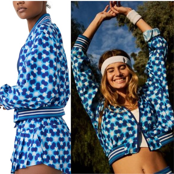 NWT Free People Movement Top Seed Tennis Jacket Pockets Small I have the bottoms - Picture 3 of 15